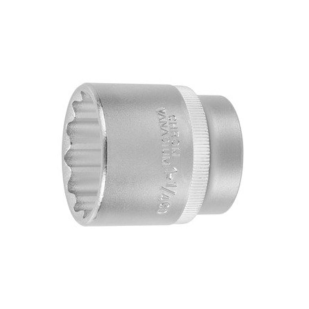 Holex 1/2 inch Drive Socket, 12 pt, 1-1/4 inch, 642122 1.1/4 642122 1.1/4